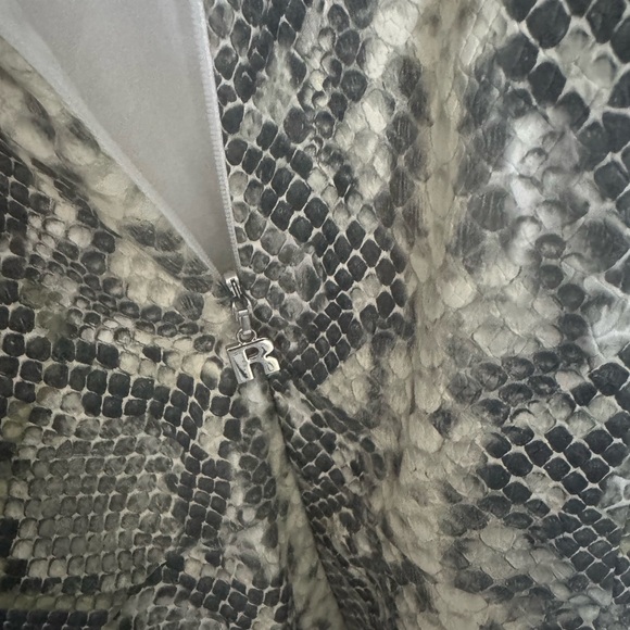 ROTATE BIRGER CHRISTENSEN
"KIM" DRESS WITH PYTHON PRINT AND VOLUMINOUS SHOULDERS - Picture 3 of 9